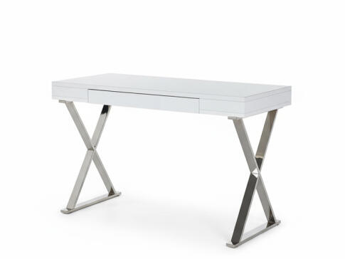 Стол компьютерный HALMAR B31 белый/хром