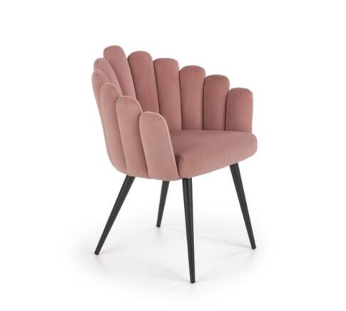 Стул HALMAR K410 розовый/черный