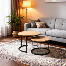 Комплект SIGNAL AMARO (2 стола журнальных) дуб/черный