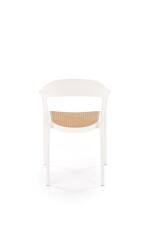 Стул HALMAR K530 белый/натуральный