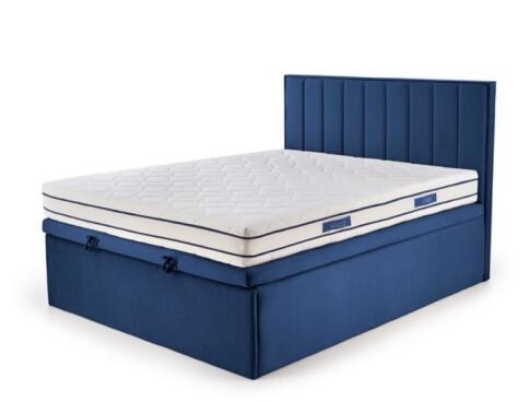 Кровать HALMAR ASENTO темно-синий, 160/200