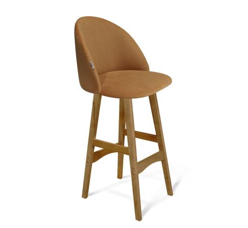 Стул барный Sheffilton SHT-ST35/S65 горчичный/светлый орех