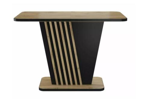 Стол обеденный SIGNAL NEVIO дуб артизан/черный 125-170/75