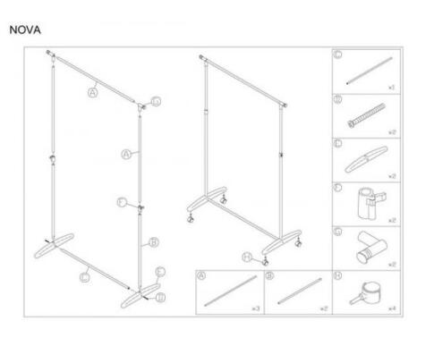 Вешалка SIGNAL NOVA хром/черный