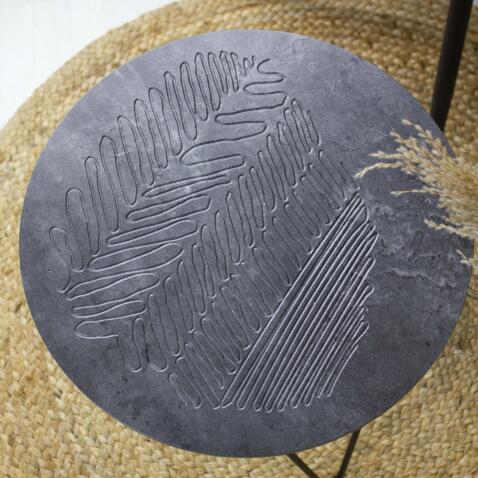 Стол журнальный Sheffilton SHT-CT79-1 мокрый асфальт/черный муар