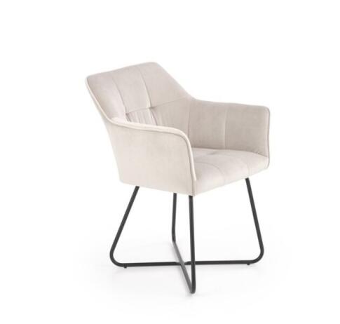 Стул HALMAR K377 бежевый/черный