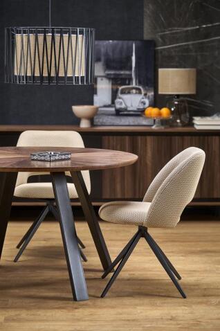 Стол обеденный HALMAR DANILO орех/черный 120