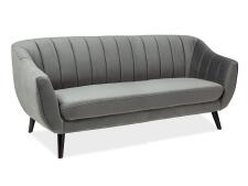 Диван SIGNAL ELITE 3 Velvet Bluvel 14 серый/венге