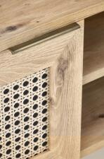 Тумба под теле/видео аппаратуру HALMAR BORNEO RTV-1 дуб артизан/черный