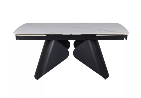 Стол обеденный SIGNAL ARMANDO белый/черный 160-240/90