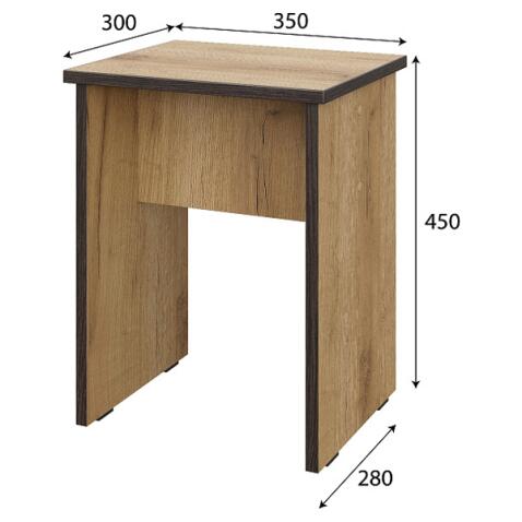 Табурет NN Мебель №4 Дуб золотой (КОМПЛЕКТ 2 шт.)