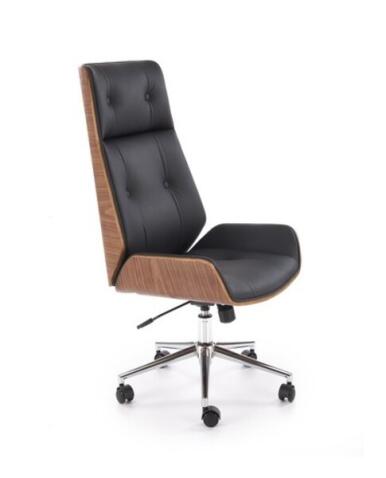 Кресло компьютерное HALMAR WEBSTER черный/орех