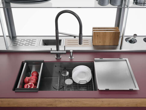 Смеситель для кухни Omoikiri Kanto-GB графит