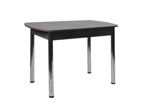 Стол ВВР ЛДСП Раздвижной Камень Темный/Прямое хром, 110/150/70