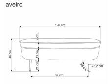 Скамья HALMAR AVEIRO кремовый