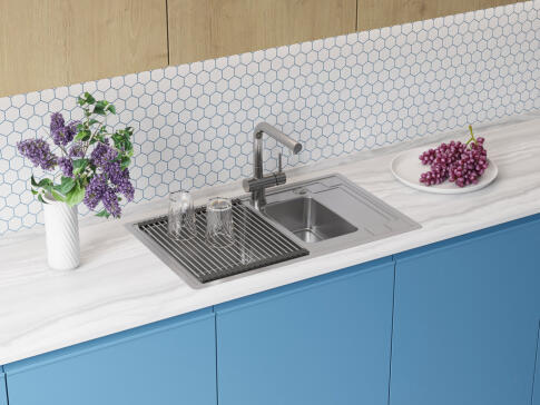 Кухонная мойка из нержавейки Omoikiri Mizu 78-2-IN нержавеющая сталь