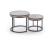 Комплект HALMAR ITAKA (2 стола журнальных) серый мрамор/графит