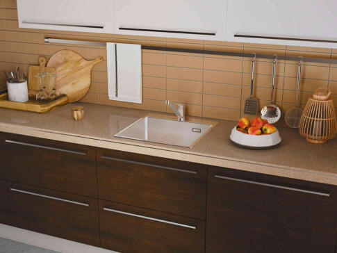 Кухонная мойка из нержавейки Omoikiri Amadare 50-IN нержавеющая сталь