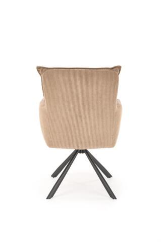 Стул HALMAR K528 капучино/черный, поворотный