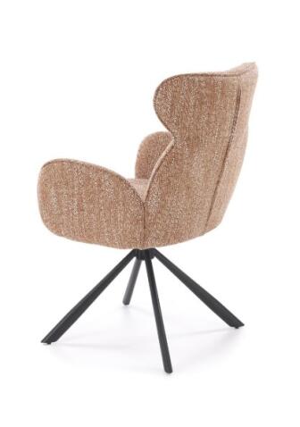 Стул HALMAR K571 корица/черный, поворотный