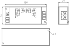 Блок питания MAX 220V/12V, IP20, 60W, AQ