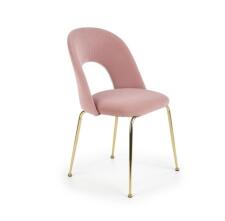 Стул HALMAR K385 светло-розовый/золотой
