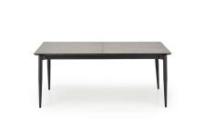 Стол обеденный HALMAR CHARLES серый мрамор/черный 180-260/90