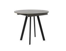 Стол ВВР Элип Камень светлый/черный профиль, ЛДСП