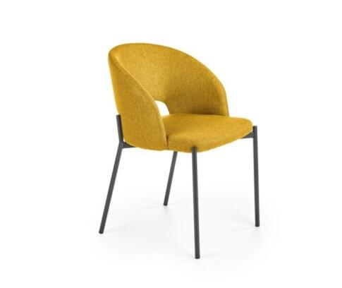 Стул HALMAR K373 горчичный/черный