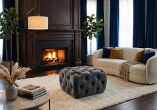 Пуф SIGNAL SOPHIA Velvet Bluvel 19 черный