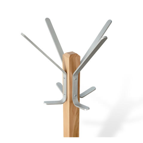 Вешалка Sheffilton Альберо SHT-CR11 артикул В1-80 прозрачный лак/алюм.мет