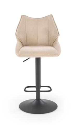 Стул барный HALMAR H122 бежевый/черный