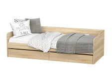 Кровать NN Мебель КР 1 Серия 2 Дуб Сонома 90х200
