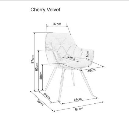 Стул SIGNAL CHERRY Buffalo 10 оливковый/черный