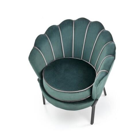 Кресло HALMAR ANGELO темно-зеленый/черный