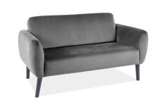 Диван SIGNAL ELSA Velvet Bluvel 14 серый/венге
