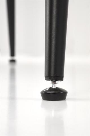 Стол обеденный HALMAR EMILIO белый мрамор/черный 140/80