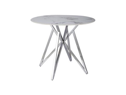 Стол обеденный SIGNAL MURANO белый/хром 90