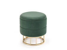 Пуф HALMAR MINTY темно-зеленый/золотой