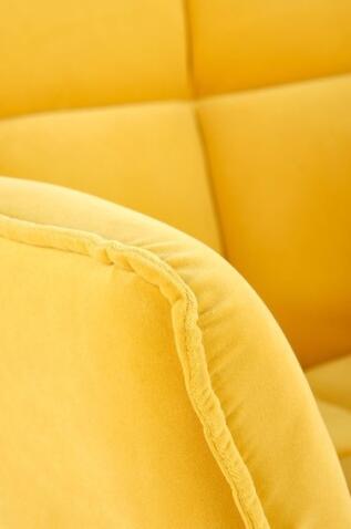 Кресло HALMAR BELTON желтый/черный