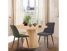 Стул SIGNAL CHIC Brego 18 серый/черный