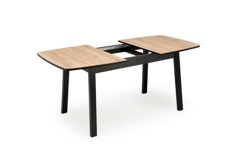 Стол обеденный HALMAR BARRIL дуб артизан/черный 130-170/80