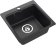 Кухонная мойка GRANFEST SMART SM-430 черный + сифон