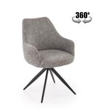 Стул HALMAR K564 серый/черный, поворотный