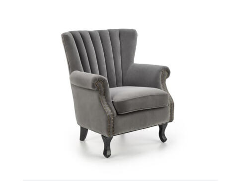 Кресло HALMAR TITAN серый/черный