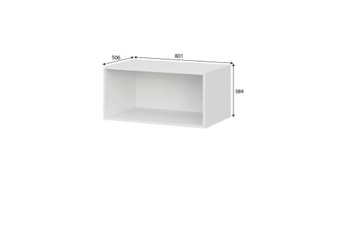 Шкаф NN Мебель ШК 5 (800) Антресоль Белый текстурный