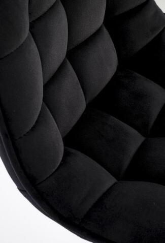 Стул барный HALMAR H120 черный/золотой