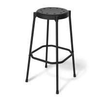 Стул барный Sheffilton SHT-S48 артикул CT-48 черный/черный муар