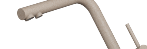 Смеситель для кухни Omoikiri Nagano-P-SA бежевый