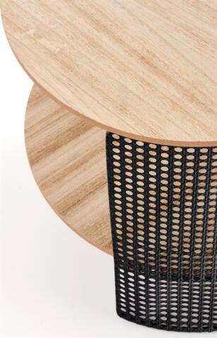 Стол журнальный HALMAR TRAFICA натуральный/черный, 41/41